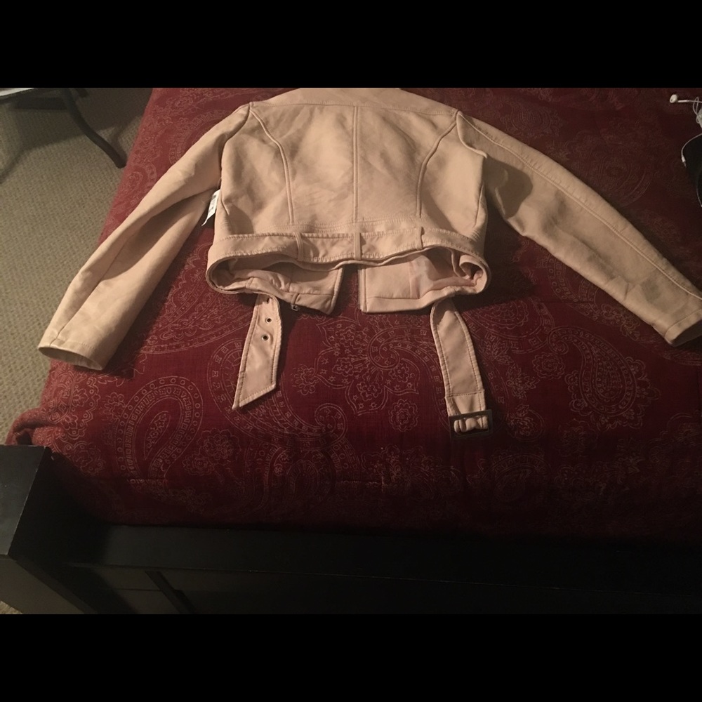 Charlotte Russe faux moto leather jacket